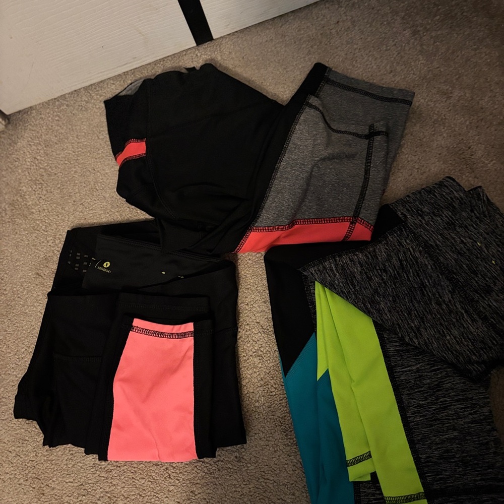 Bright color athletic legging bundle